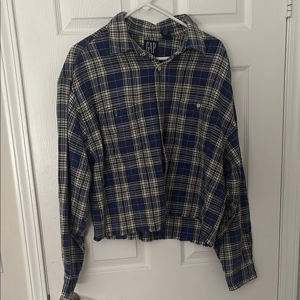 GAP Blue Plaid Shirt